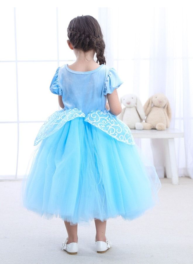 ISank Girls Princess Dress Up Costume Toddler Girls  Fancy Dress with Accessories  - Image 4
