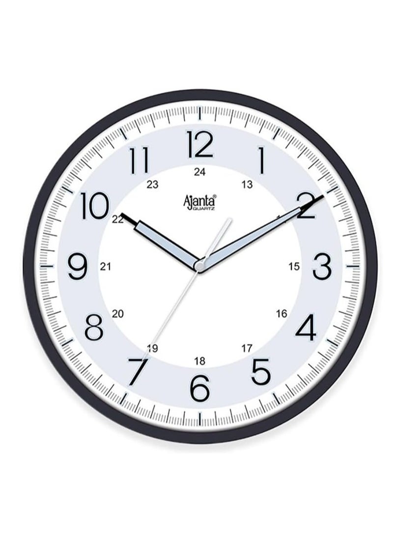 Ajanta Wall Clock Sweep Movement Wall Clock (32x4x32 cm) (Black) (6Z61) ‎2937-NG 