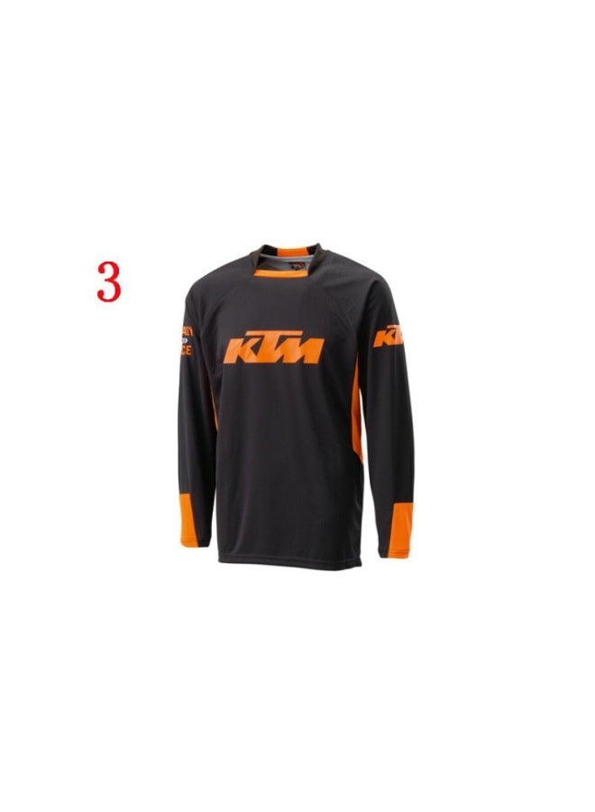 Ktm Downhill Mountain Bike Cycling Clothing Top Men's Long-sleeved Summer Off-road Motorcycle Clothing Quick-drying T-shirt