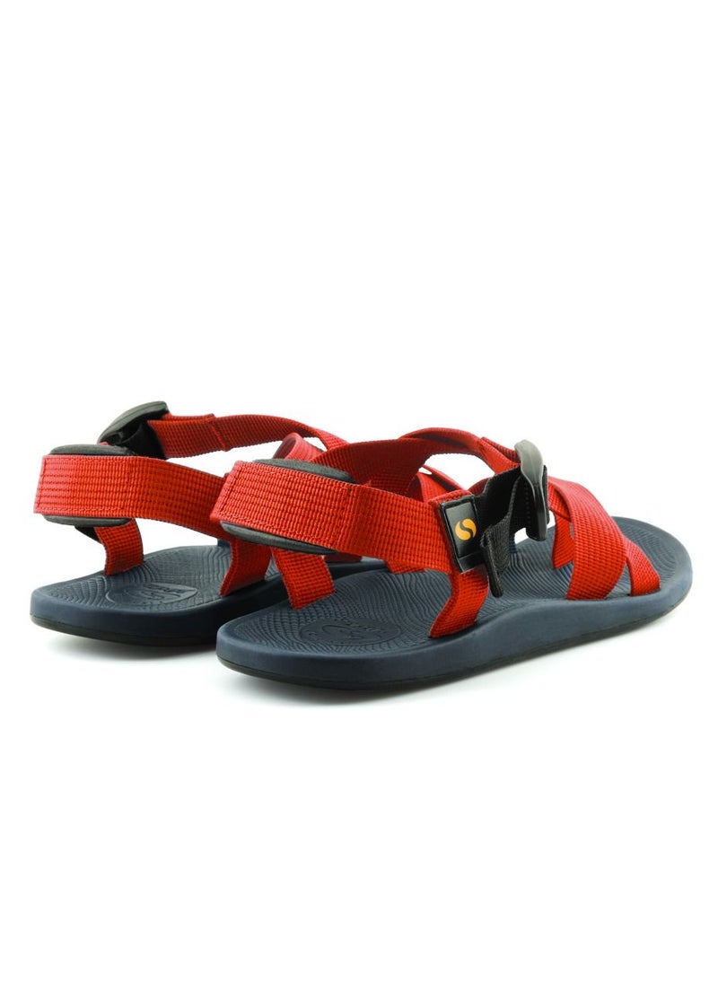 spot - SPOT Sandals for Men with Adjustable Straps | Durable Design with Strong Grip | SS-15 Red - Image 1