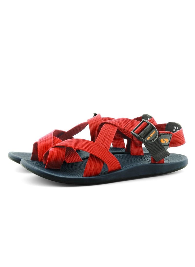 spot - SPOT Sandals for Men with Adjustable Straps | Durable Design with Strong Grip | SS-15 Red - Image 1