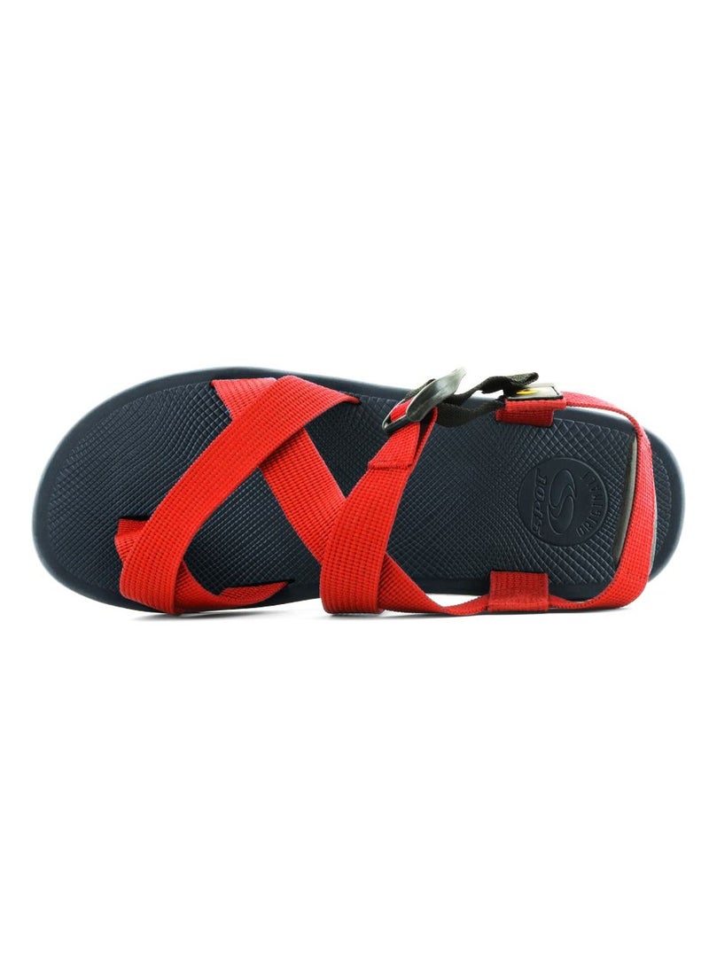 spot - SPOT Sandals for Men with Adjustable Straps | Durable Design with Strong Grip | SS-15 Red - Image 1