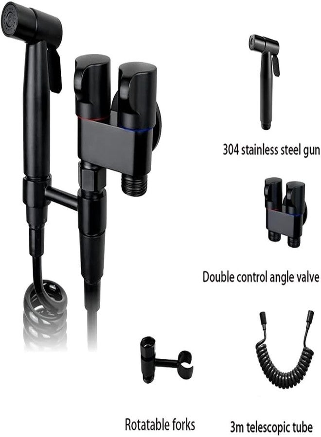 SHREESAMP Stainless Steel Washing for Toilet Sprayer Water Kit with Hose, Bathroom Health Shower Faucet Your Dog, Wash Fruits, Clean The Toilet Bidet, Walls and Corners (24.5x21.5x8CM) - Image 3