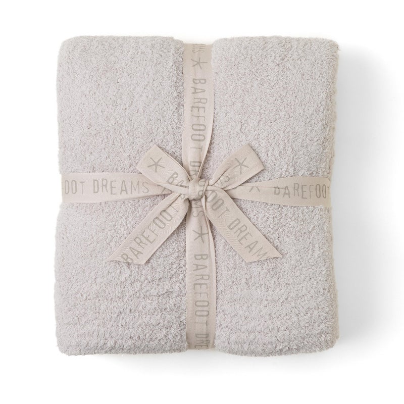 Barefoot Dreams CozyChic Throw, Stone 54" x 72" - Image 1