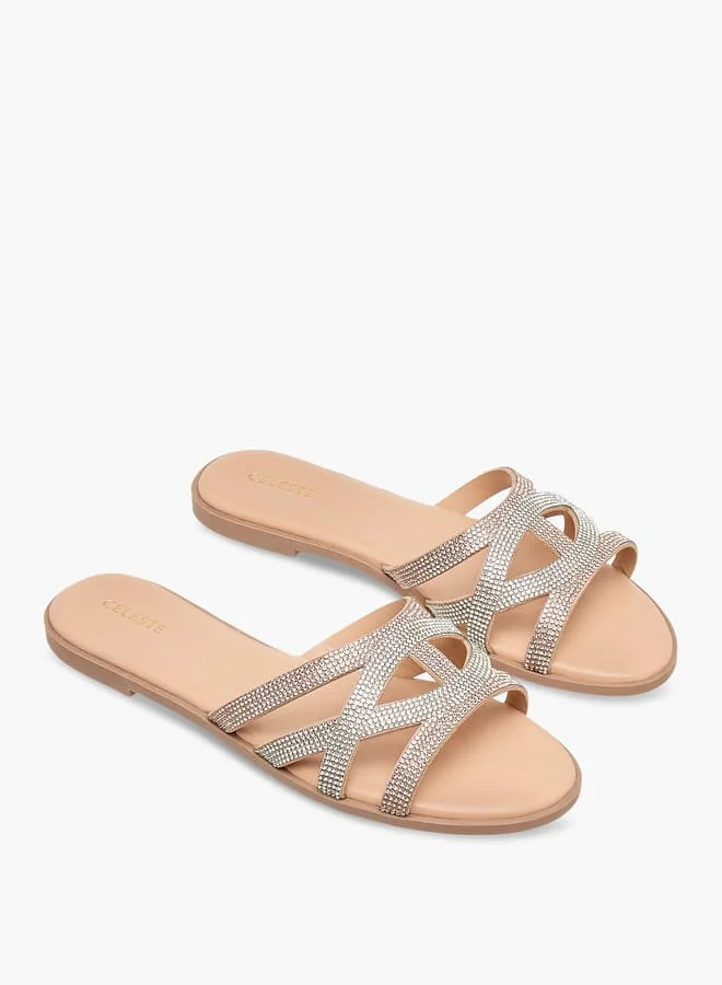 Celeste Women's Embellished Slip-On Sandals Ramadan Collection