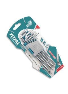 9 Pieces Torx Key Set Combination Tools Set T10-T50, 9 Keys Torx Keys Chromium Vanadium Material, Big Size, Long Arm THT106392