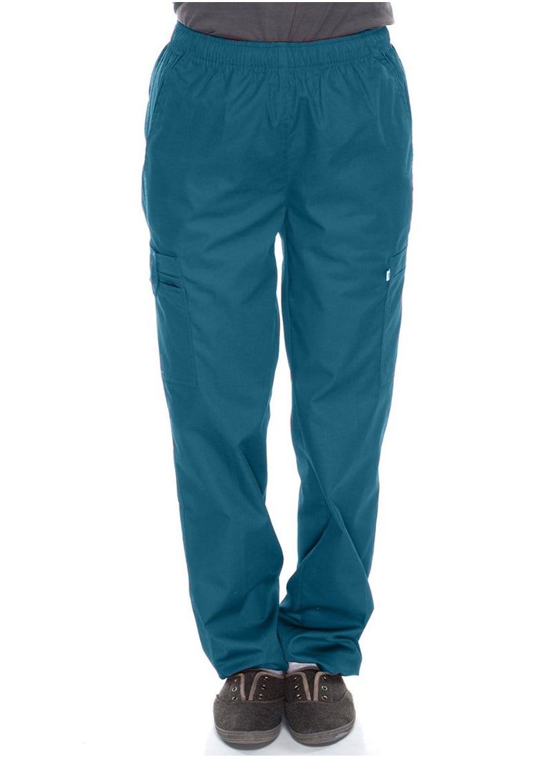 Meridian Meridian Lab  Tailored Fit Classic cargo Scrub Pants Sporty and Comfy Full Elastic Scrub Pant Full Elastic Waistband Jogger for Men and Women  - Image 1