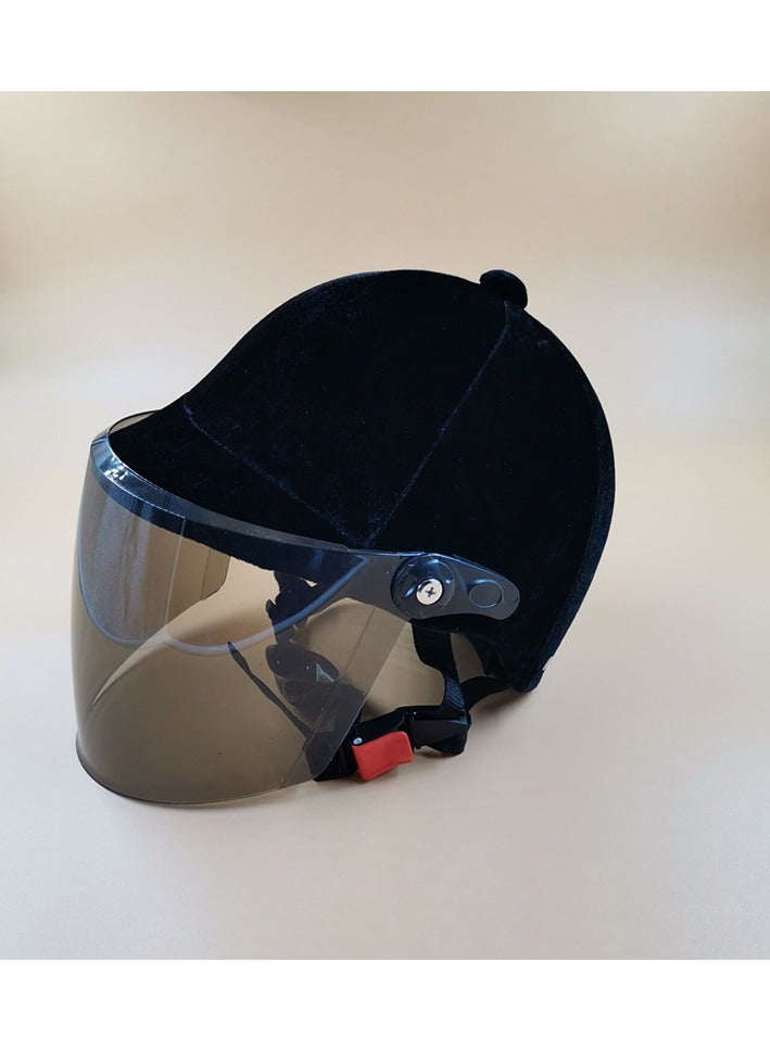 CORSA New Velvet Cloth UV Protective Mirror Riding Outdoor Protective Helmet 