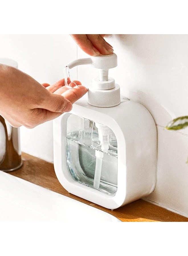 IMO ROSE Large Capacity Empty Soap Dispenser Bottle for Bathroom and Kitchen, Can Be Used to Dispense Hand Soap, Dish Soap, Shower Gel, Shampoo, and Laundry Detergent, 1 Piece (White) Product Code: 5406