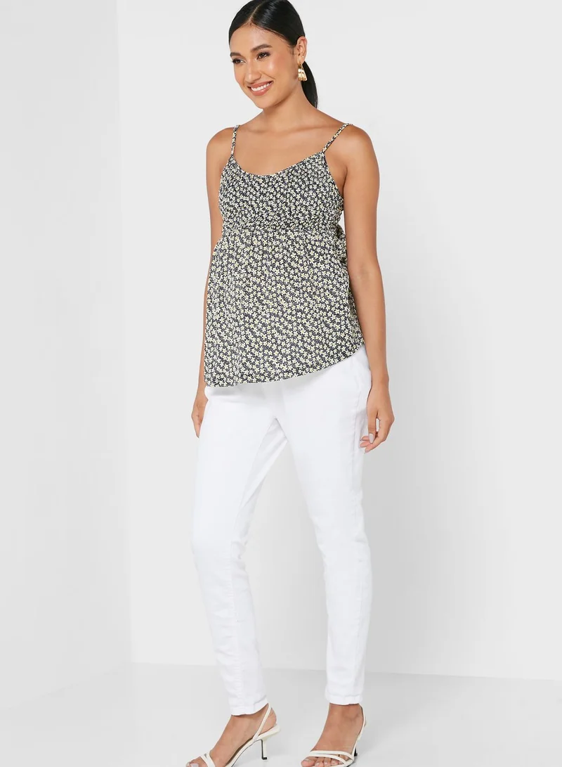 Only Maternity Knitted V-Neck Top