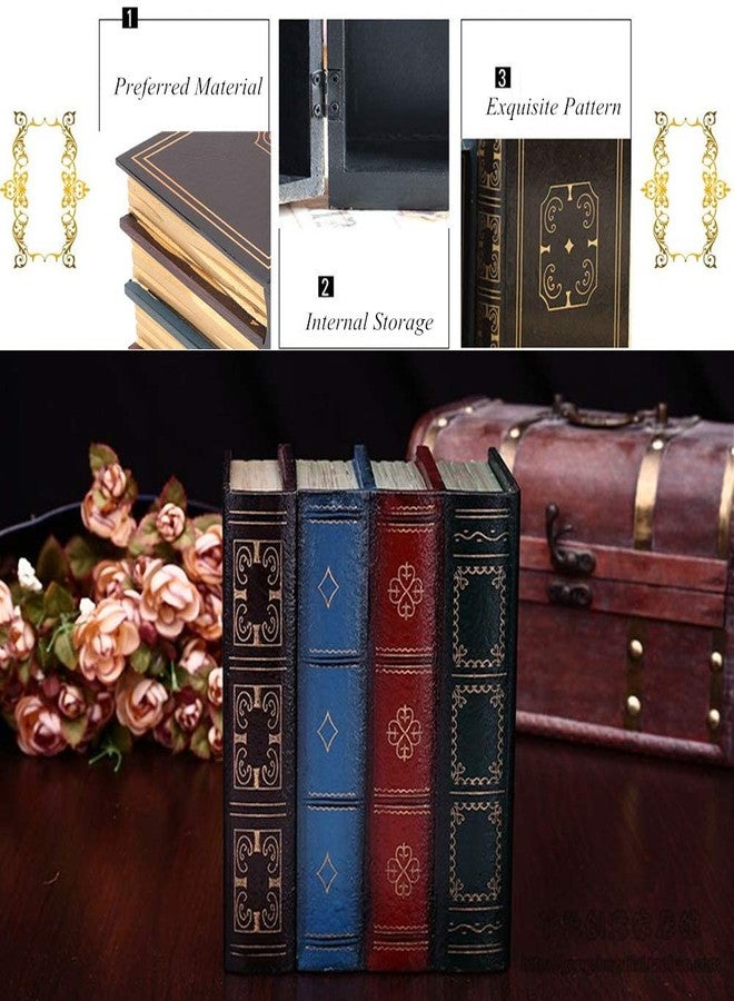 Hongzer Book Safe, European Style Decorative Fake Book, Hollowed Out Decorative Faux Books, Compartment Box for Storage - Hide Jewelry, Money, Valuables, and More, Home Decor(#1) - Image 3