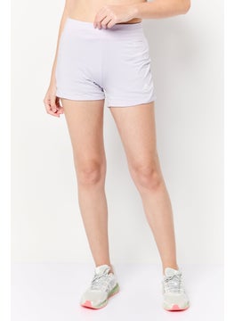 Adidas Women Sportswear Fit Training Shorts, Lavender  - Image 1