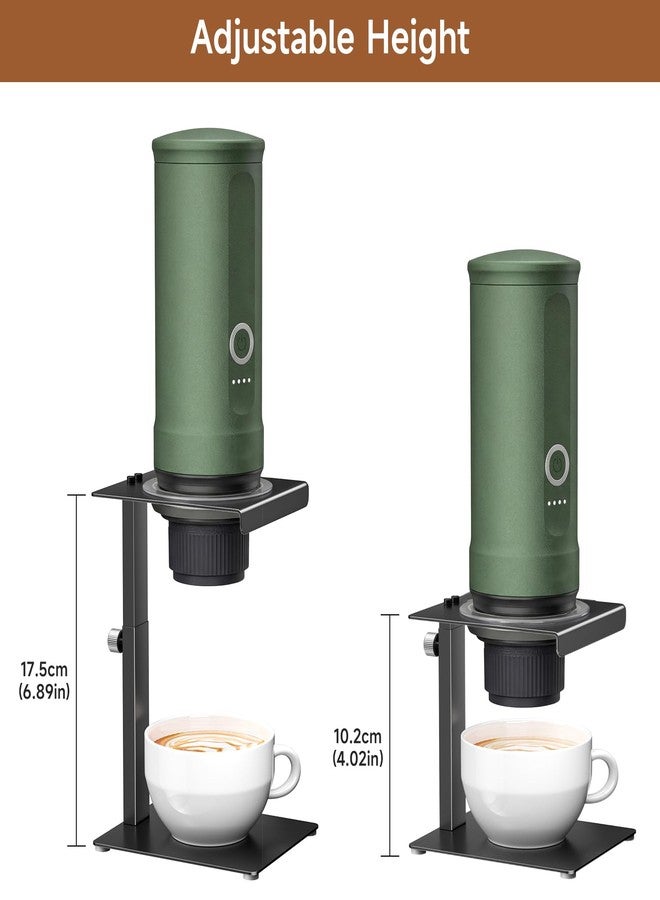 LOXSUN Portable Coffee Maker Stand,Adjustable-height Pour Over Dripper Stand with Base,Espresso Machine Holder for Home,Desk,Travel,Camping( Square/Black) - Image 4