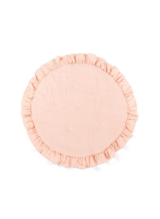 Lush Decor Lush Decor 36" Diameter Baby Round Ruffle Play Mat Single, Blush  - Image 1