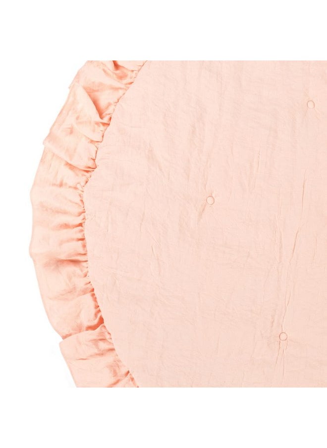 Lush Decor Lush Decor 36" Diameter Baby Round Ruffle Play Mat Single, Blush  - Image 3