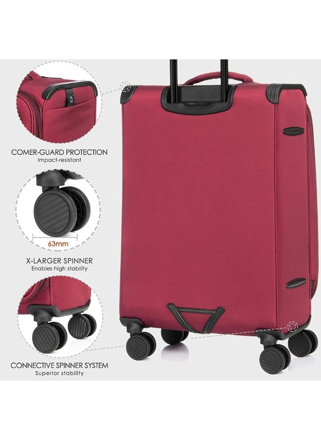 Verage  Softside and Lightweight Luggage Set of 3  - Image 4