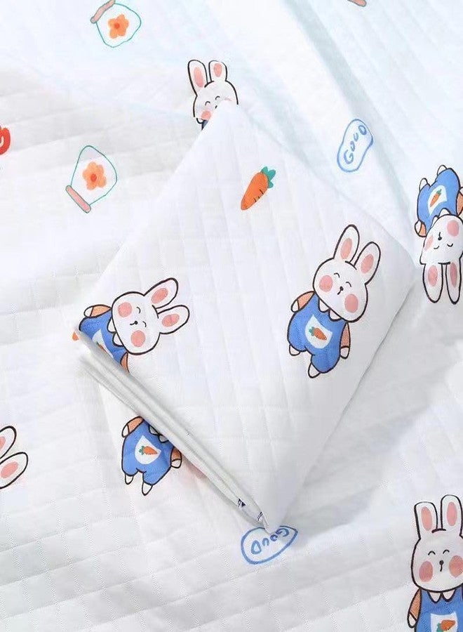 Reexplore Ultra Super Soft 100% Knitted Cotton Baby Swaddle Cloth | Soft Cotton Sheets Baby Wrap Fluffy 3 Layered AC Wrapping Receiving Blanket for New Born Babies (85x85 Cm,)-Pack of 1 (White 4) - Image 1