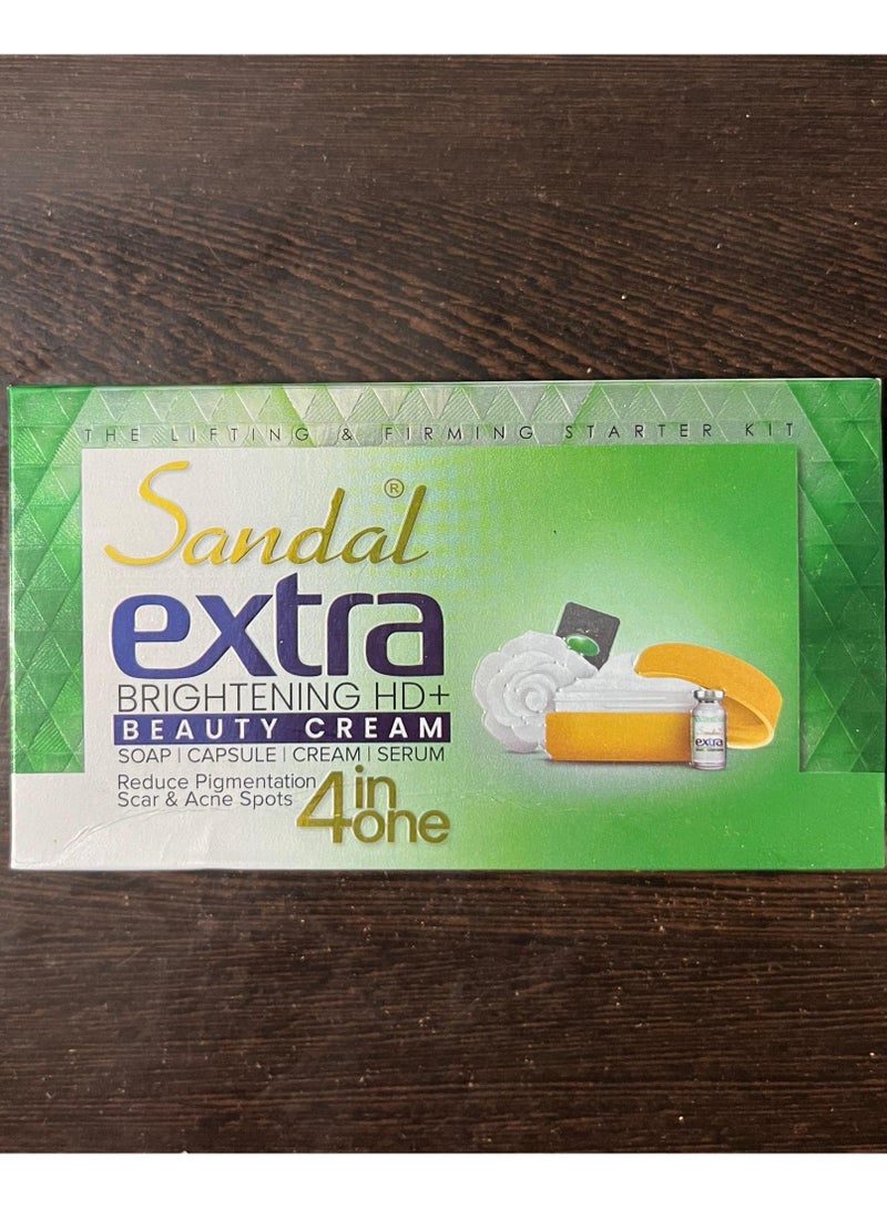 Extra Brighten in g Beauty Cream 4 in 1 Soap + Capsule + Cream + Serum