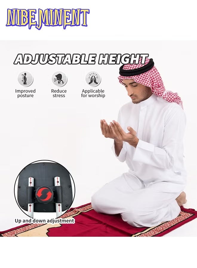 NIBEMINENT Prostration Chair - Prayer Chair for Muslims, Adjustable Meditation Chair with Soft Cushion - Image 3