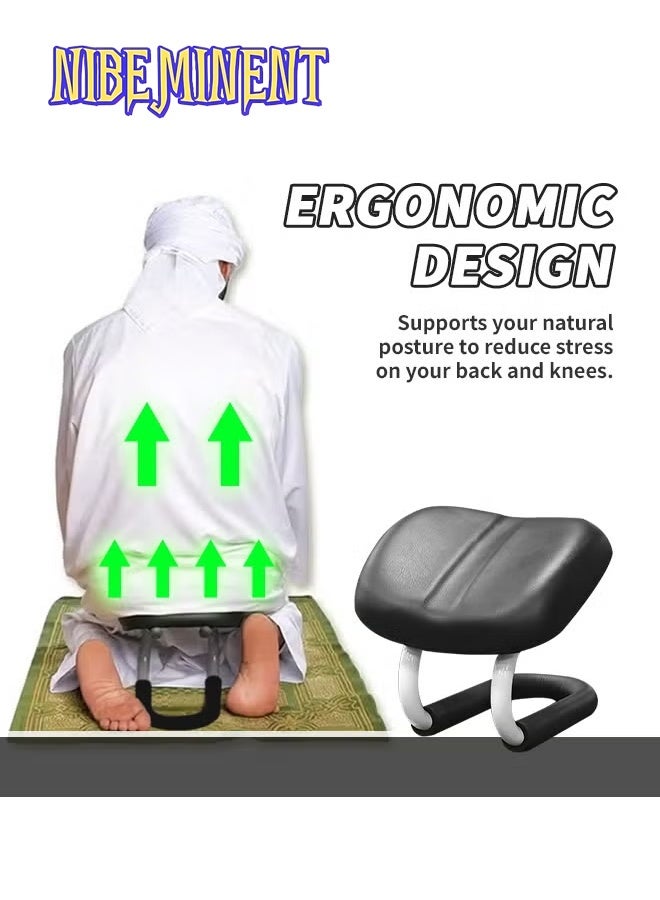 NIBEMINENT Prostration Chair - Prayer Chair for Muslims, Adjustable Meditation Chair with Soft Cushion - Image 4
