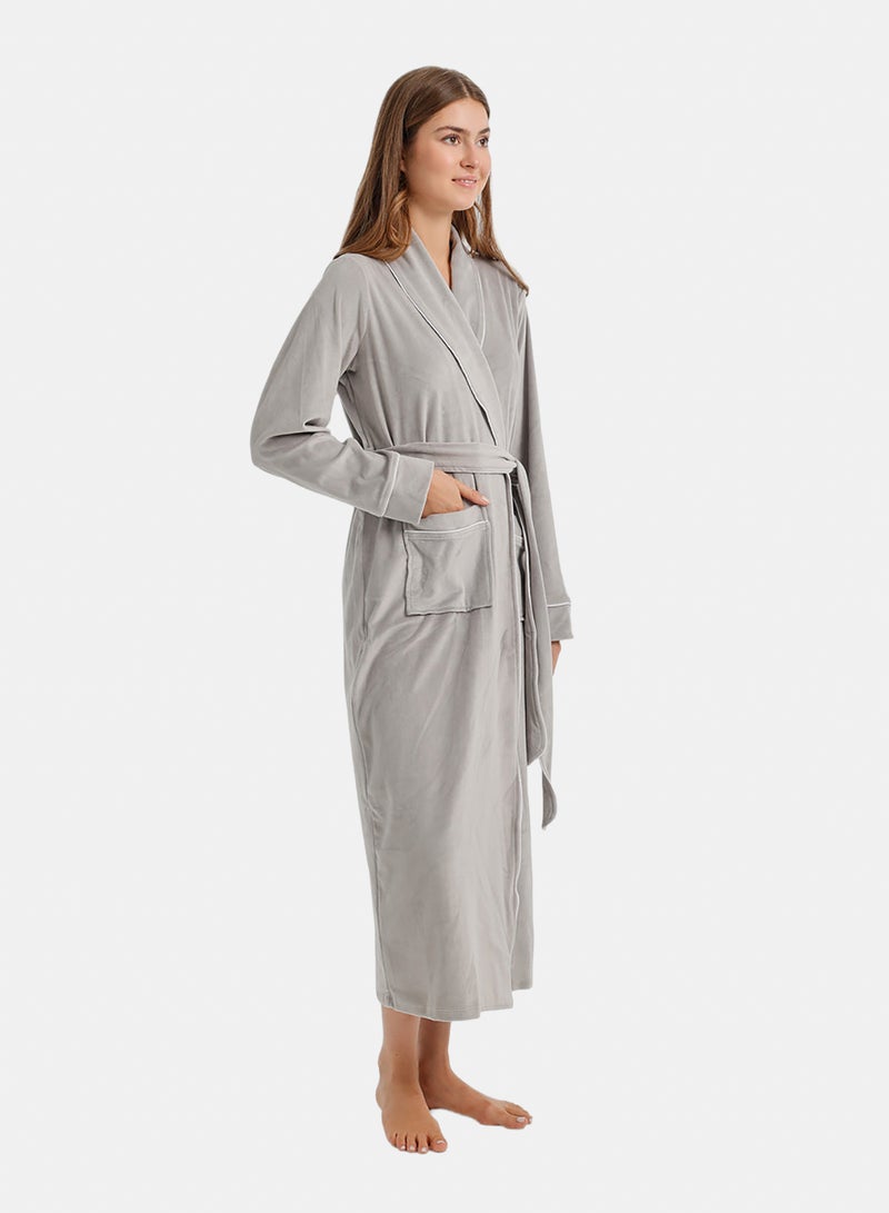 Carina Contrast Pipe Robe - Image 2