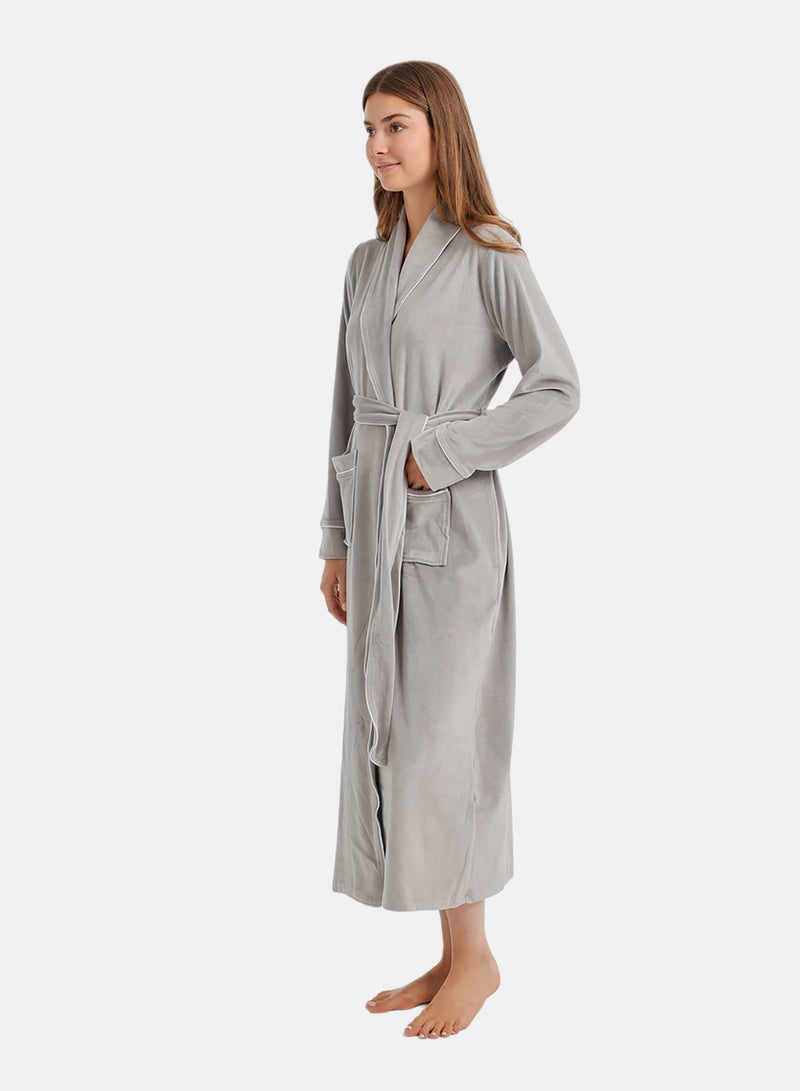 Carina Contrast Pipe Robe - Image 3