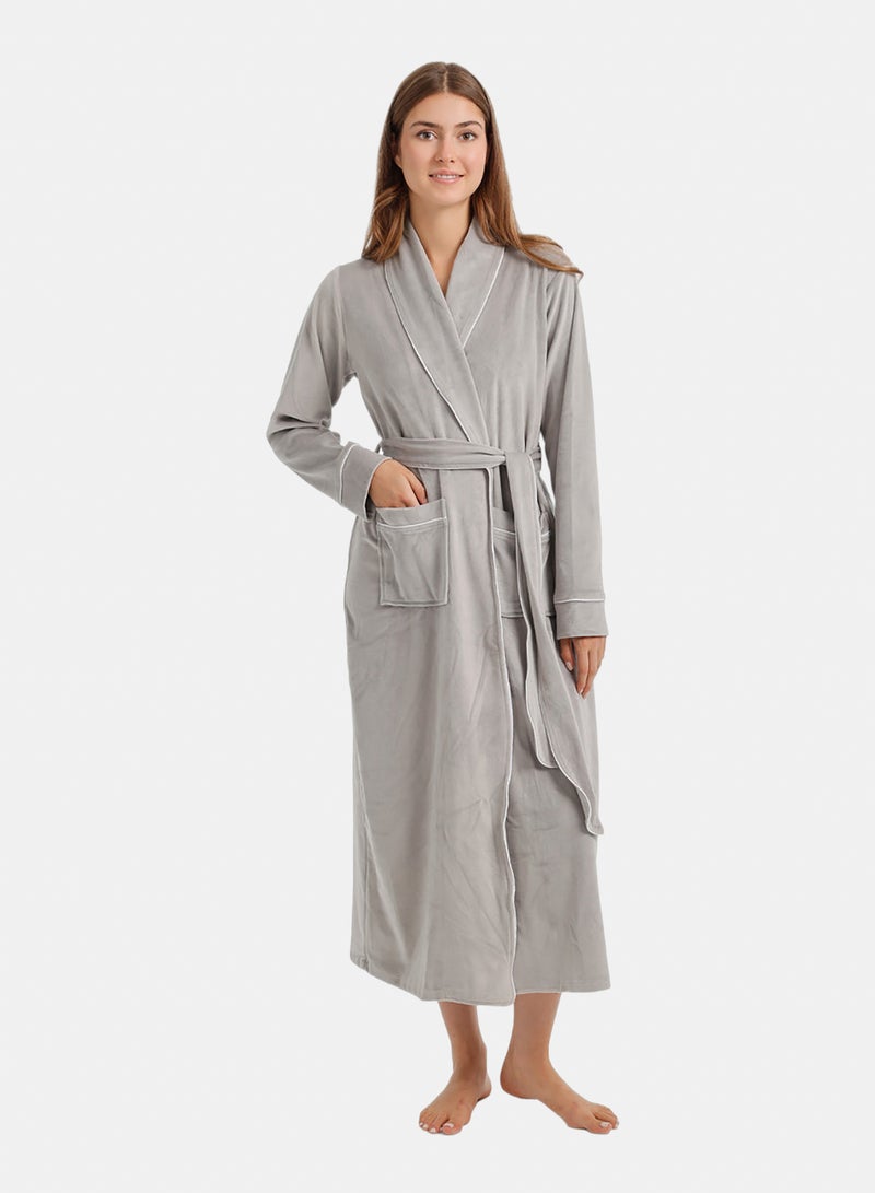 Carina Contrast Pipe Robe - Image 1