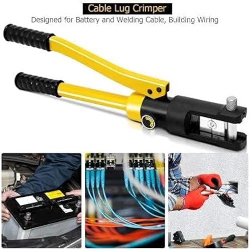 Hetkrishi YQK-300 Hydraulic Crimping Tool 10-300mm² for Copper, Aluminum Terminal Pliers YQK-300 Hydraulic New Manual Hydraulic 16-Ton Pressure Crimper For Cable Lugs Termination - Image 5