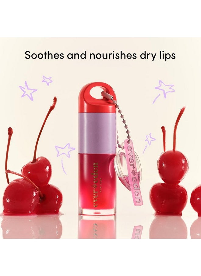 Evereden Evereden Kids Tinted Non Toxic Lip Gloss Kit: Ruby Red & Sakura Pink - Non Toxic Kids Makeup Kit for Girls - Vegan Makeup for Kids - Hydrating Kid Lip Gloss with Cherry, Peach, & Cranberry Oils  - Image 2