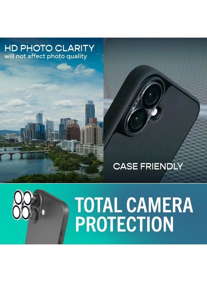 Smartish ® iPhone 17 Screen Protector + Camera Lens Covers - Tuff Sheet - 2-Pack Tempered Glass 9H Easy Install Frame Case-Friendly - Dynamic Island for Apple iPhone 17 - Clear 2-Pack - Image 4