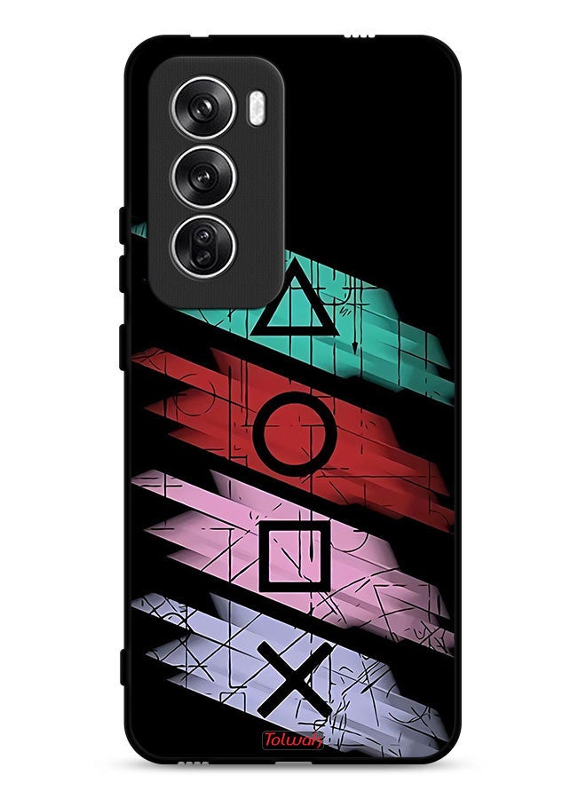 Tolwak Oppo Reno12 5G Protective Case Cover Squid Game Icons - Image 1