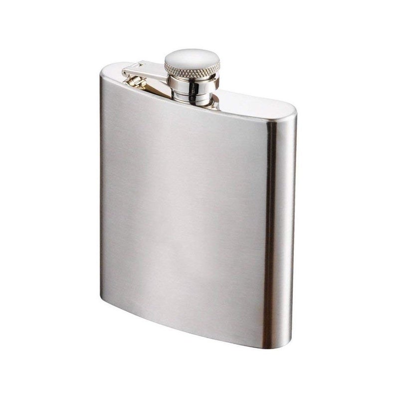 Mf ® Pocket Flask Whisky Bottle for Alcohol Drink Holder Steel Funnel Whiskey Hip Wine Flask | Stainless Liquor Drinks Vodka | 8oz (236 Ml) - Image 1