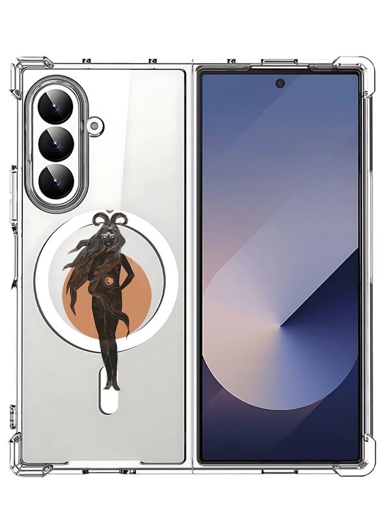 Theodor Magnetic Case for Samsung Galaxy Z Fold 7 Compatible with MagSafe Wireless Charging, Shockproof Phone Bumper Cover aries - Image 1