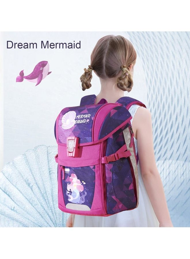 Sunveno Ergonomic School Bag Mermaid Pink - Image 2