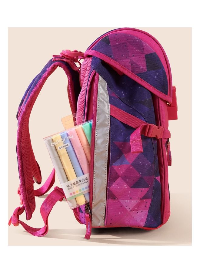 Sunveno Ergonomic School Bag Mermaid Pink - Image 5