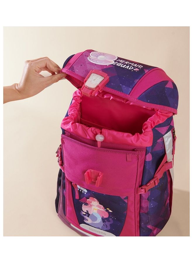 Sunveno Ergonomic School Bag Mermaid Pink - Image 3