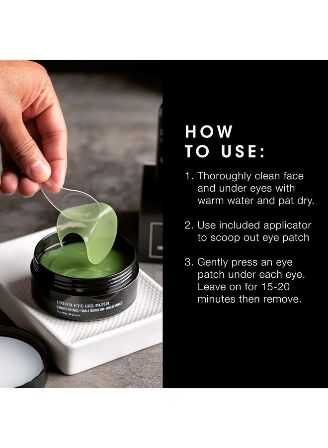 Pacinos Under Eye Gel Patches - Eliminates Puffiness, Smoothes Wrinkles, Brightens Under Eye Darkness, Firms & Tightens Skin with Vitamin E & B5, Promotes Collagen, Organic, 60 pcs - Image 5