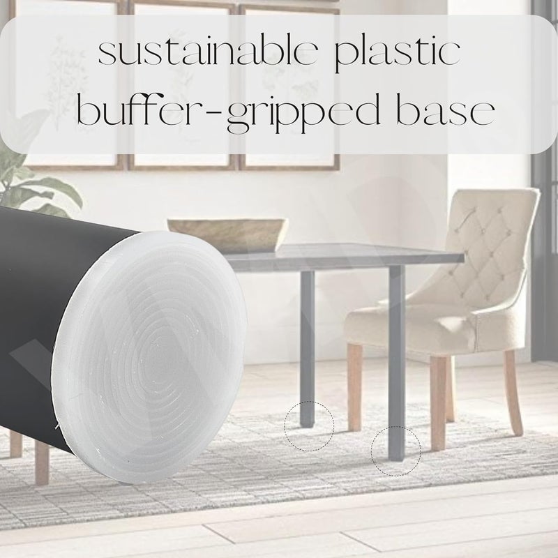 VMD , 28" Black Modern Style Furniture S.S Table & Sofa Legs Perfect for Coffee Table, Dining Table, Designer Desk, Nightstand, 55mm Diameter (Pack of 4) - Image 4