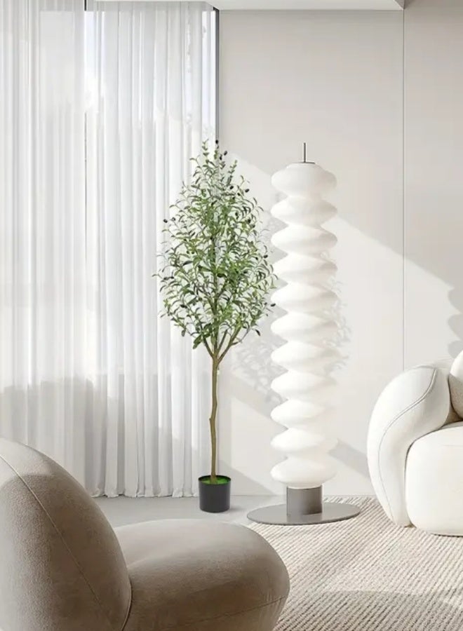 هيكسدريم شجرة زيتون اصطناعية بطول ١٥٠ سم مع أصيص أسود بتصميم جذاب، اجعل منزلك أكثر أناقة. - Image 2