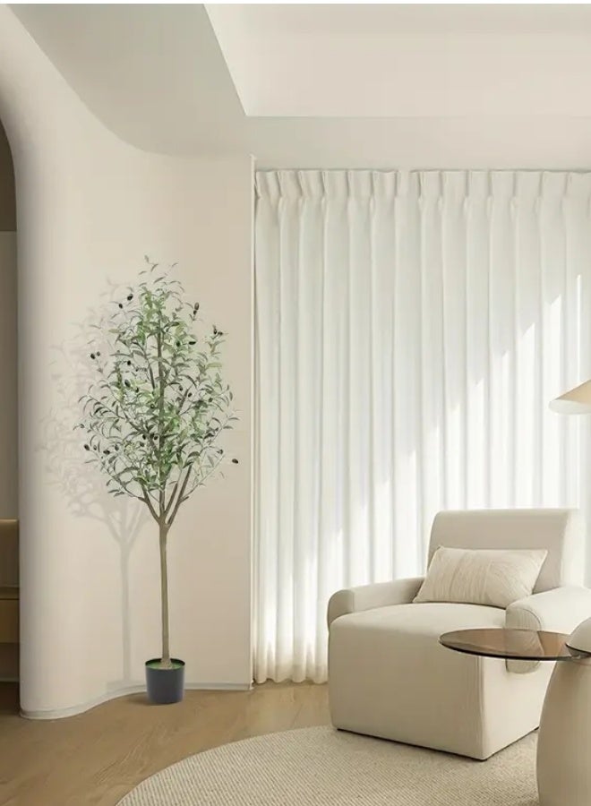 هيكسدريم شجرة زيتون اصطناعية بطول ١٥٠ سم مع أصيص أسود بتصميم جذاب، اجعل منزلك أكثر أناقة. - Image 3