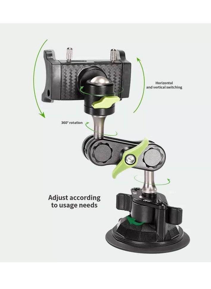 Universal Phone Holder with 360° Rotating Arm and Super Strong Suction Cup - Image 2
