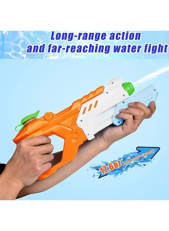Quanquer Water Guns for Kids Adults - 3 Pack Super Squirt Water Toy Gun 600CC High Capacity Long Shooting Range Water Soaker Blaster for Summer Swimming Pool Beach Outdoor Water Fighting Party - Image 1