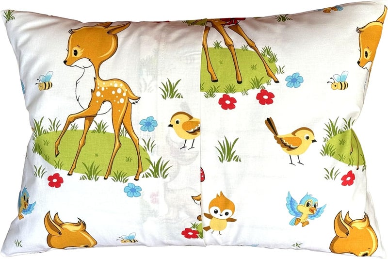 Comfy Turtles 13 x 18 Inch Toddler Pillowcase Cotton, Cartoon Character Pillow for Kids, Travel Pillow Case Cover for Kids - Bambi Pillow Cases - Image 3