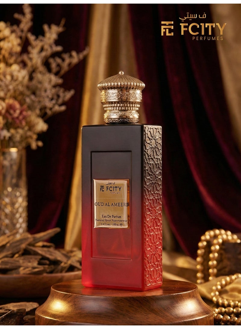 عطر FCITY عود الأميري – عطر فواكه عود يدوم طويلاً للرجال والنساء – 100 مل