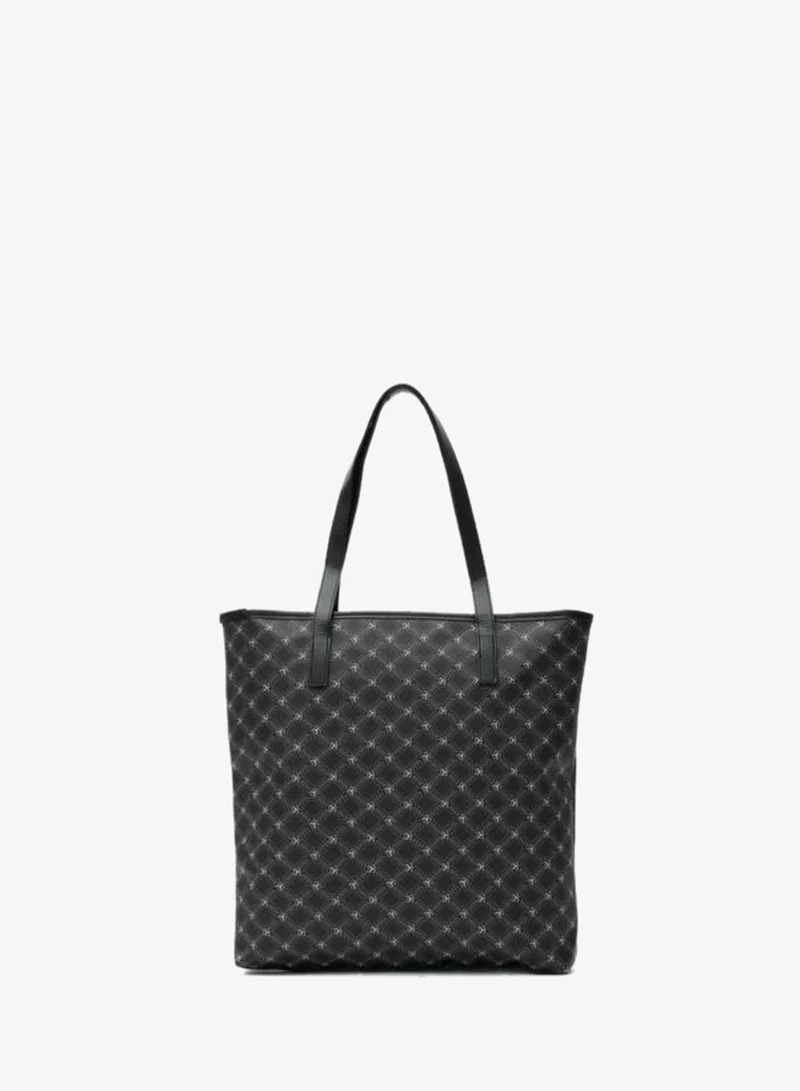 Black Samba Jacquard Shoulder Bag.