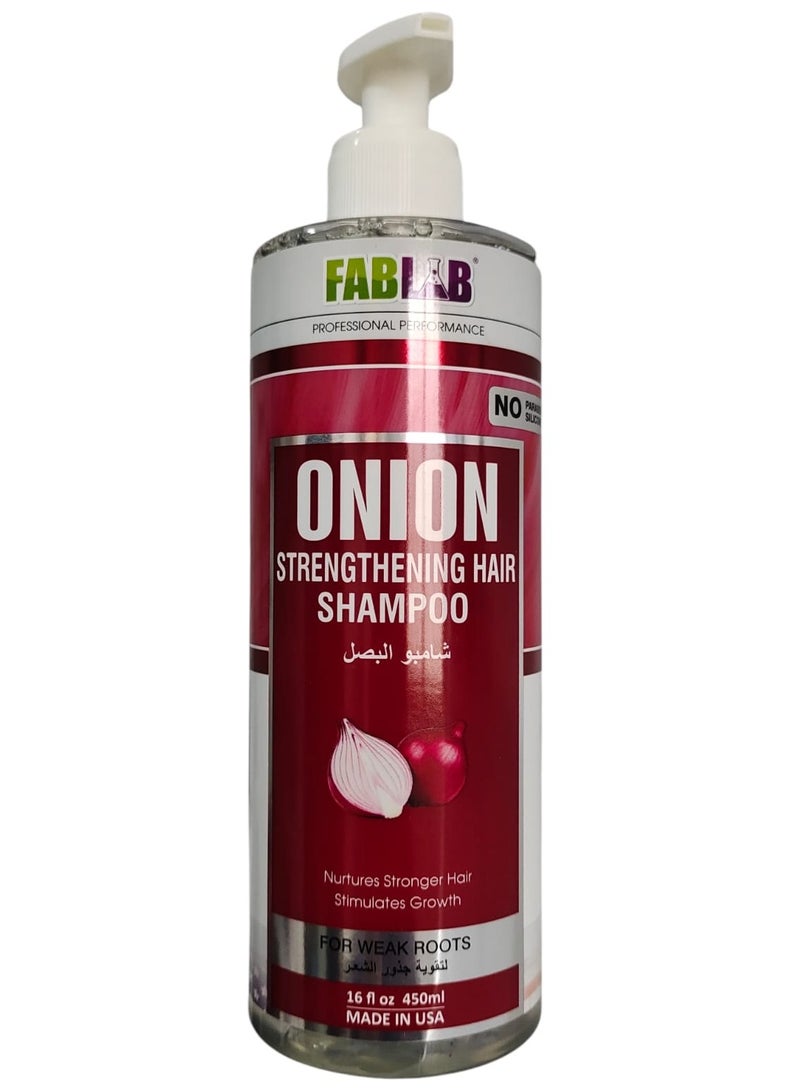 FabLab Onion Strengthening Hair Shampoo 450 ml