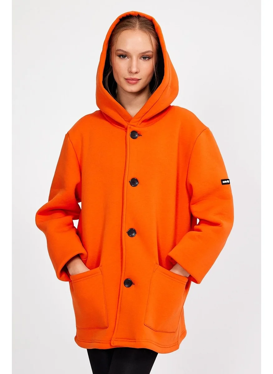 Alexander Gardi Alexandergardı Hooded Oversize Cardigan with Ribbon Inside (E23-607 03)