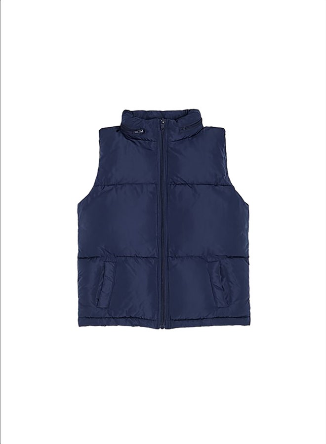 FOREVER 21 Girls Funnel Neck Puffer Vest (Kids) - Image 1