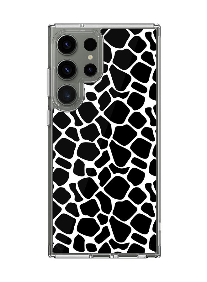 Stylizedd Classic Clear Case for Samsung Galaxy S23 Ultra , Hybrid Soft  Thin Transparent Cover [ Designed for Samsung Galaxy S23 Ultra ] - Cow Skin Full Print - Image 1