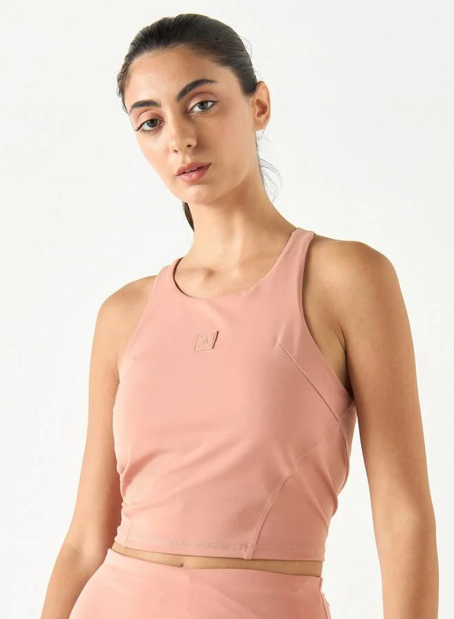 ADOT by Splash Cropped Tank Top with Racerback